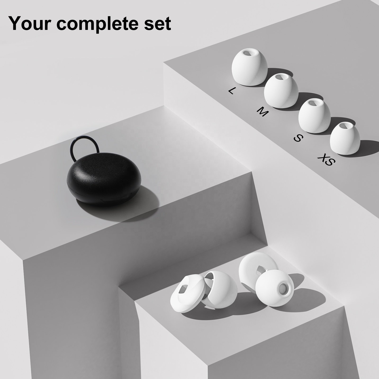 4 Sizes Soft Noise Canceling Sleep Ear Plugs Hearing Soundproof Silicone Ear Protection Ear Plug for sleeping