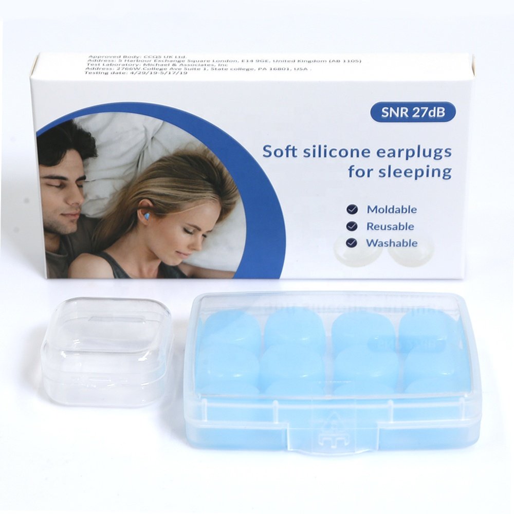 Silicone Soft Earplugs Moldable Noise Reducing Earplugs Waterproof Hearing Protection Earplug with Silicon Silicone Swimming OEM