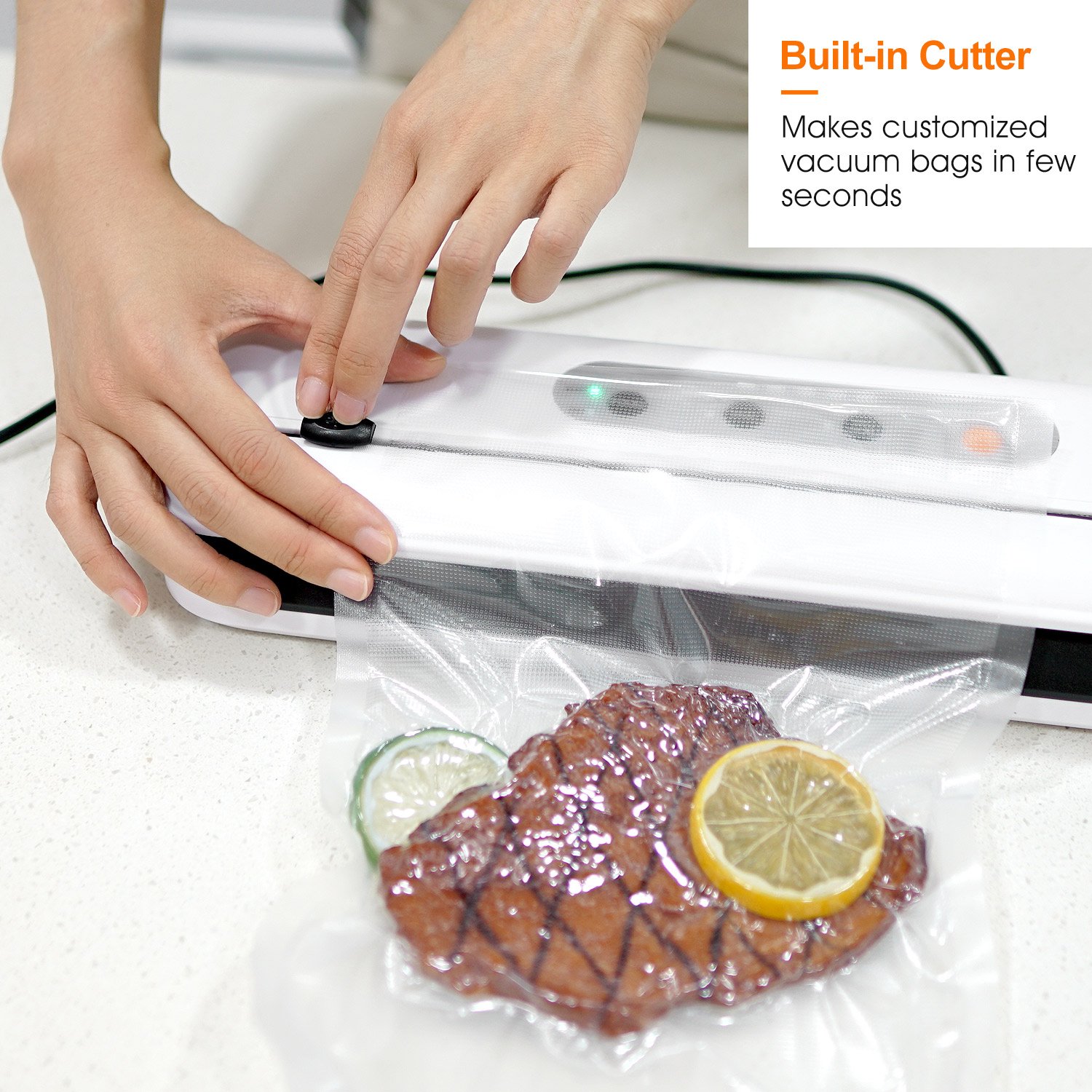 Manual Lock Liquid Capacity Optional Color Hear Seal Food Health Vacuum Packer
