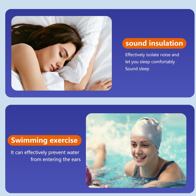 Sound Resistant Proof Safety Hearing Protection Quiet Noise Cancelling Earplugs For Sleeping