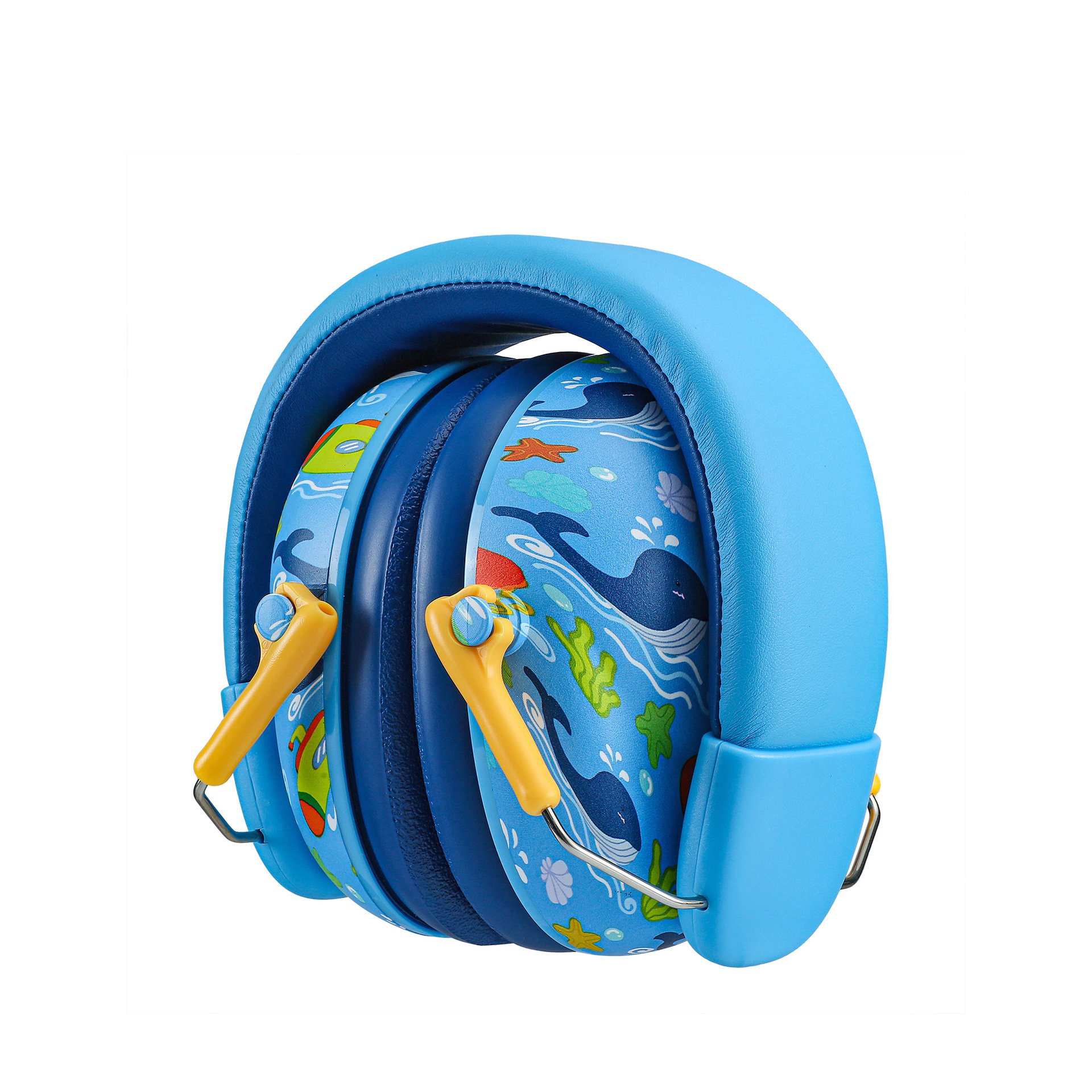 Water transfer printing pattern baby soundproof earmuffs children baby anti-noise earmuffs princess sea flower graffiti style