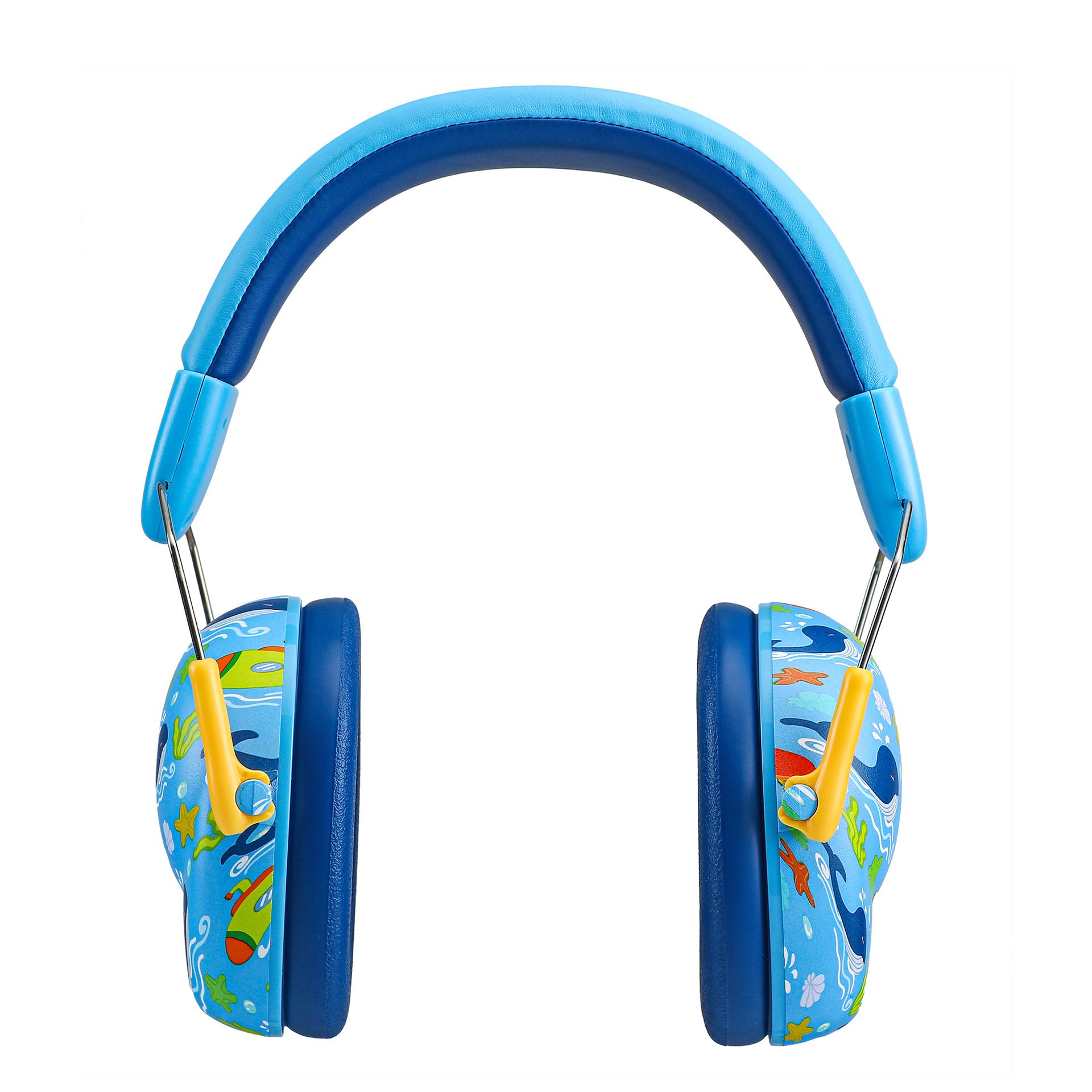 Water transfer printing pattern baby soundproof earmuffs children baby anti-noise earmuffs princess sea flower graffiti style