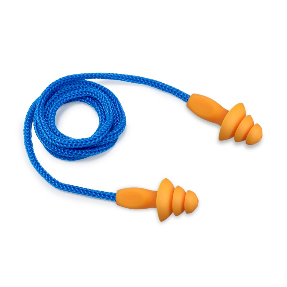 Christmas Tree Design Safe & Comfortable Noise Cancelling TPR Earplugs with Cable Accessory Type