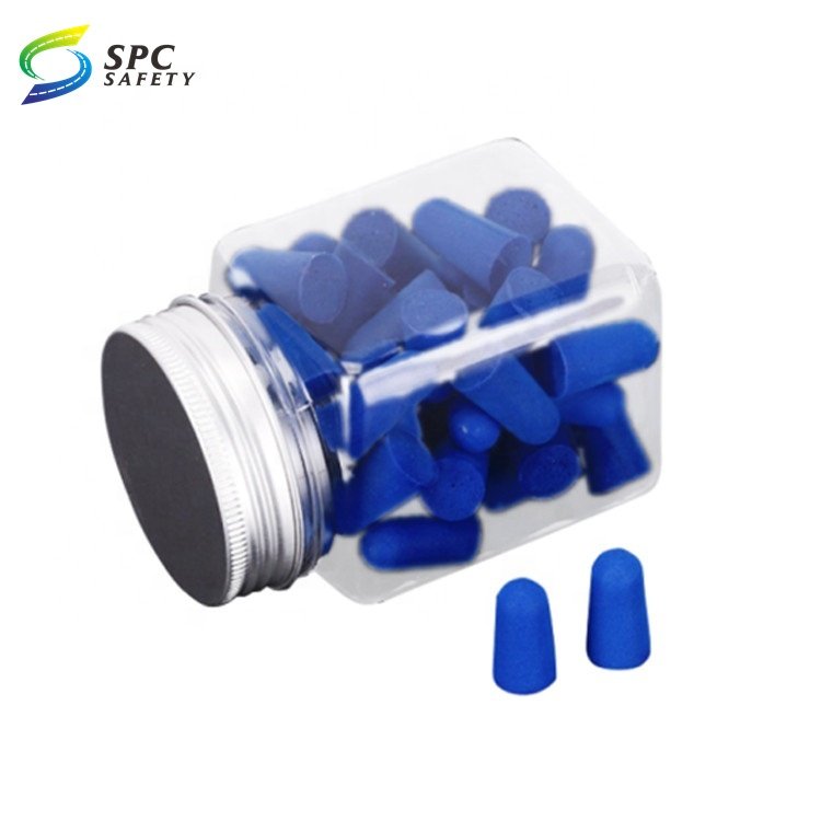 Unisex industrial construction workshop noisy work Disposable Noise cancelling Hearing protection corded bagged PU foam ear plug