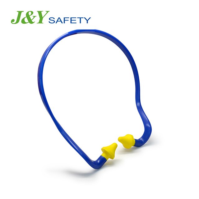 Custom Lightweight Safety Noise Reducing Reusable Hearing Protection Banded Silicone Earplug