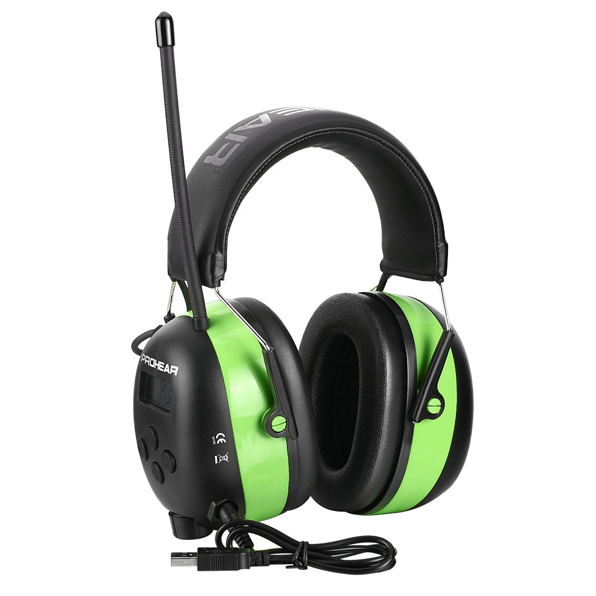 ZH Earmuff Headphones Electronic Ear Protection Shooting Bluetooth Fm Radio Safety Ear Muffs
