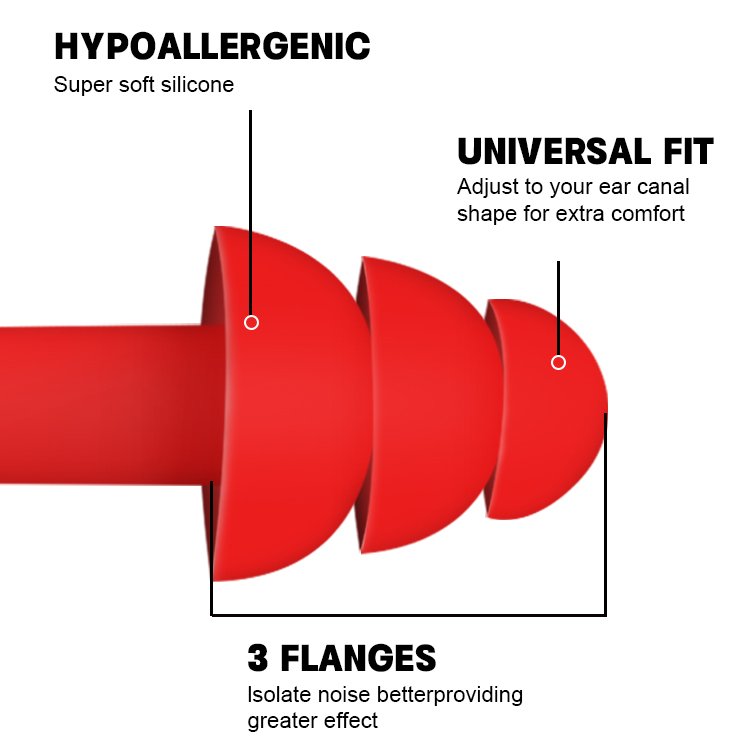 Christmas-tree shaped ear plugs for ear protection reusable earplugs for hearing protection