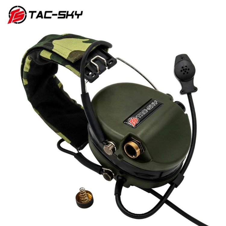 TS TAC-SKY Tactical Headset Sordin Hearing Protection Electronic Ear muffs Outdoor Hunting Walkie Talkie Sordin Shooting Headset