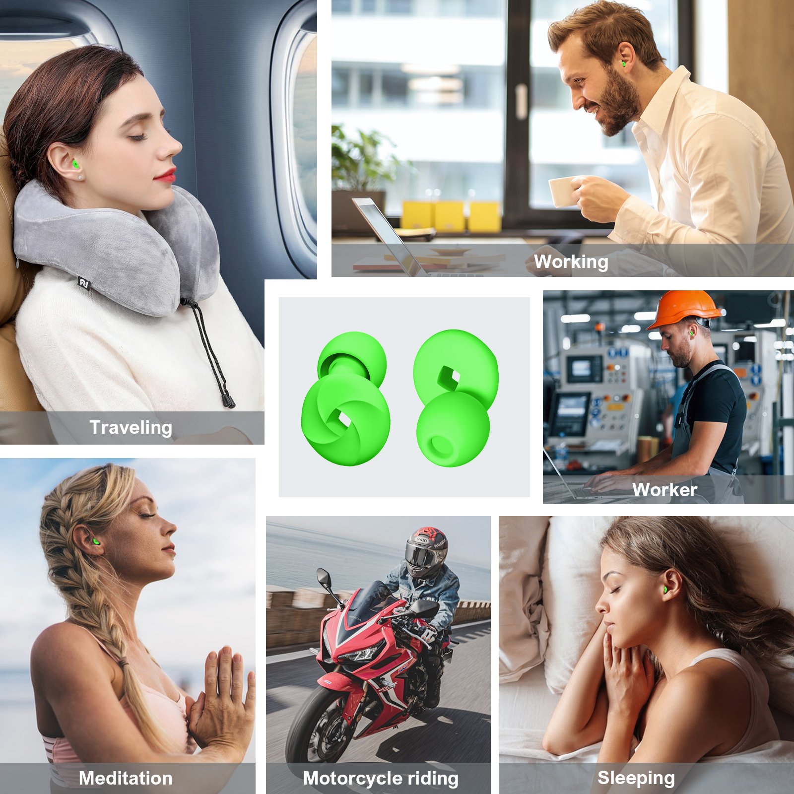 high quality reusable silicone ear plugs 33db super soft for noise reduction silicon earplugs