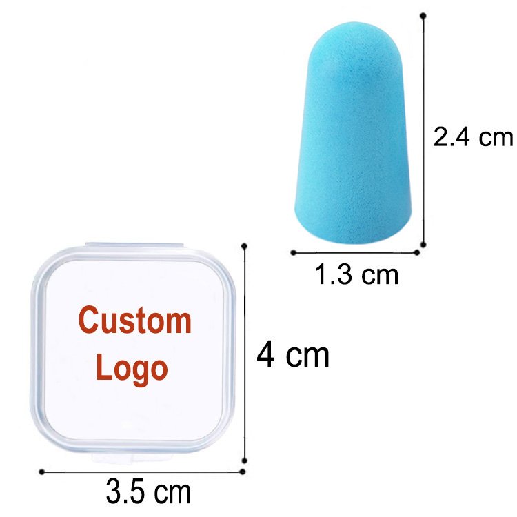 Custom Packaged Foam Earplugs Noise Cancelling Reduction Earplugs Foam Ear Plugs with Case Sleeping Earplugs