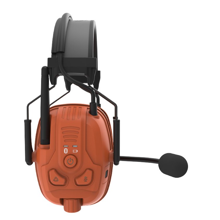 RONGXIANG CE VOX Hearing Protection Input Walkie Talkie CE EN352 ANSIS3.19 NRR25dB SNR30dB Noise Reduction Earmuffs FDM-07