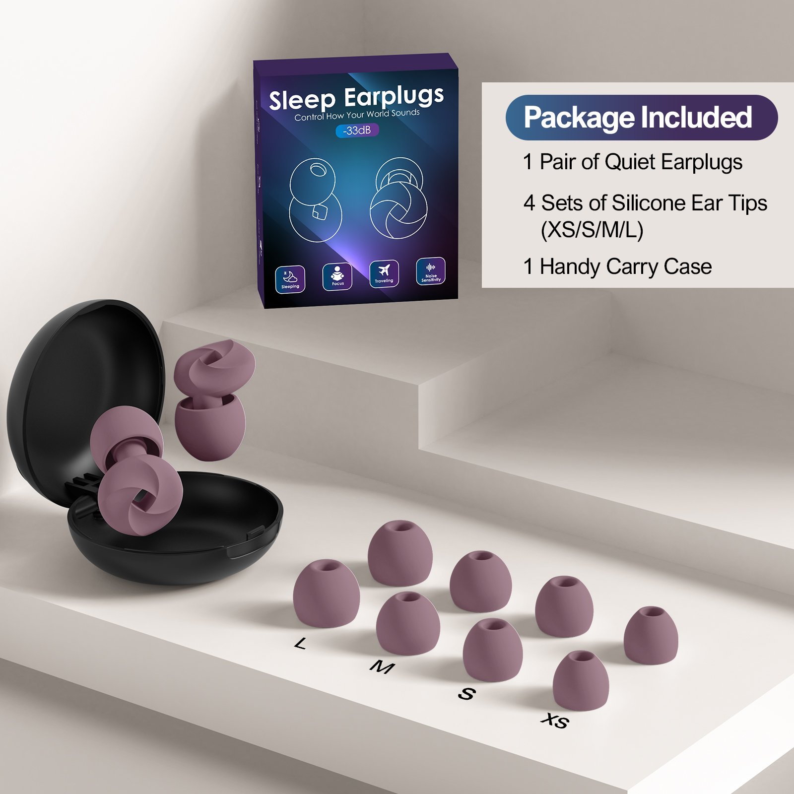 ear plugs for noise reduction waterproof silicon adjustable noise sleeping soft earplugs