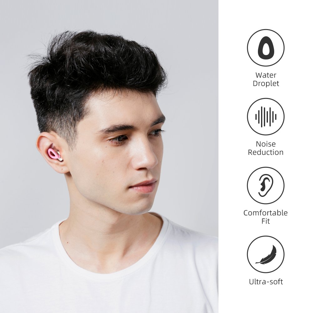 Wholesale 3 Sizes Replaceable Earplugs Foam Silicone Ear Tips for Sleeping Swimming Waterproof Earplugs Hearing Protection