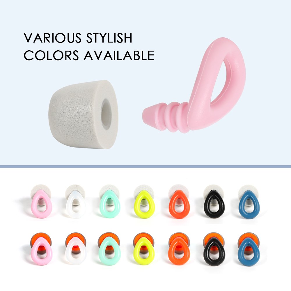 Wholesale 3 Sizes Replaceable Earplugs Foam Silicone Ear Tips for Sleeping Swimming Waterproof Earplugs Hearing Protection
