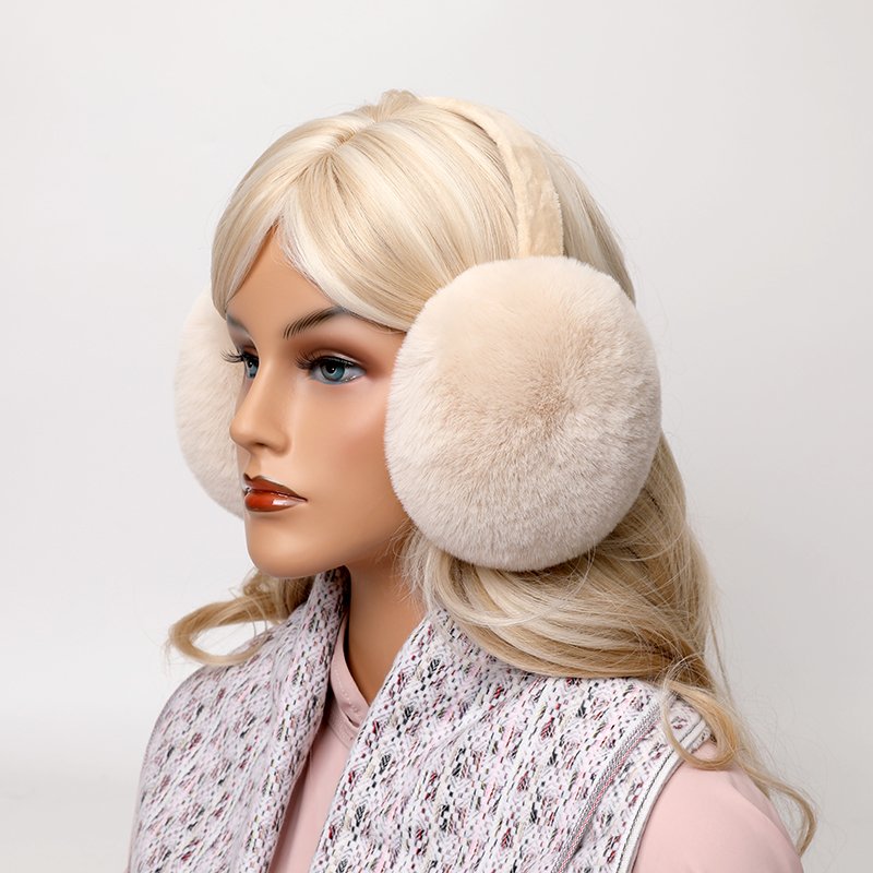 Foldable large ear bag Winter Warmer Earmuffs Colorful Plush Softy