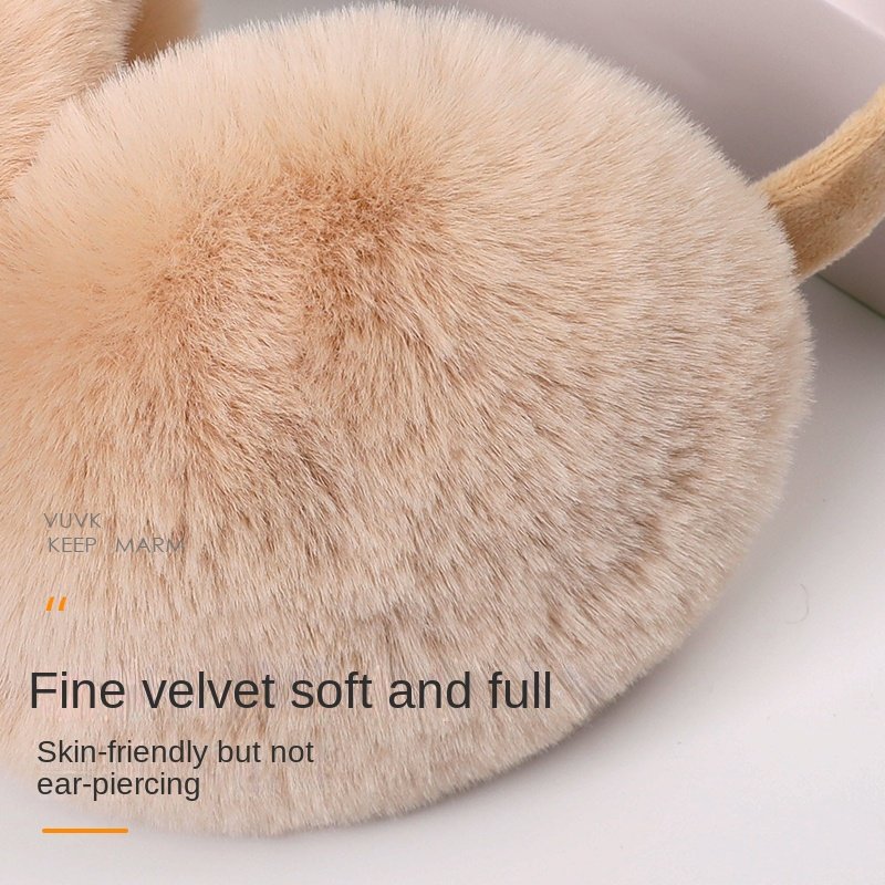 Foldable large ear bag Winter Warmer Earmuffs Colorful Plush Softy