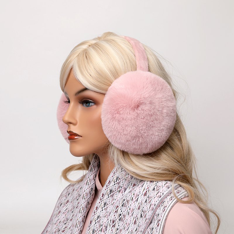 Foldable large ear bag Winter Warmer Earmuffs Colorful Plush Softy