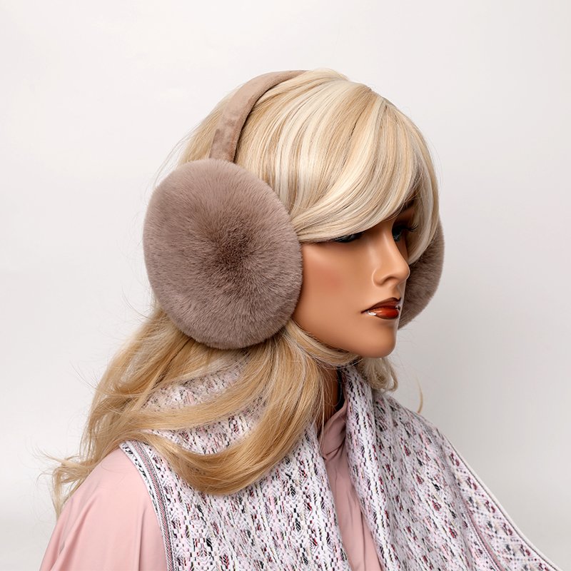 Foldable large ear bag Winter Warmer Earmuffs Colorful Plush Softy