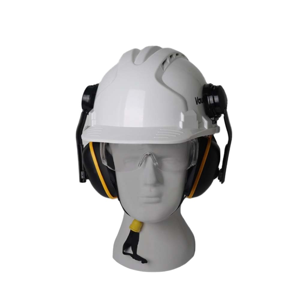 Vaultex Customization Safety Ear Muff ABS Helmet Earmuffs Safety Earmuffs Hearing Protection For Construction