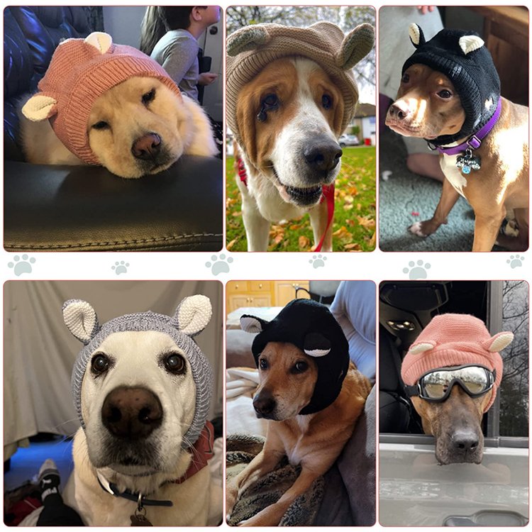 Hearing Earmuffs Fireworks Protection Anti Anxiety Barking Covers Muffs Snood Quiet Ears Hat Cap for Dogs