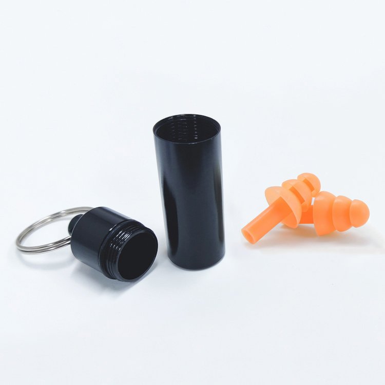 Hearing Protection 32dB Silicone Ear Plugs Noise Cancelling with Metal Case Reusable Silicone Earplugs
