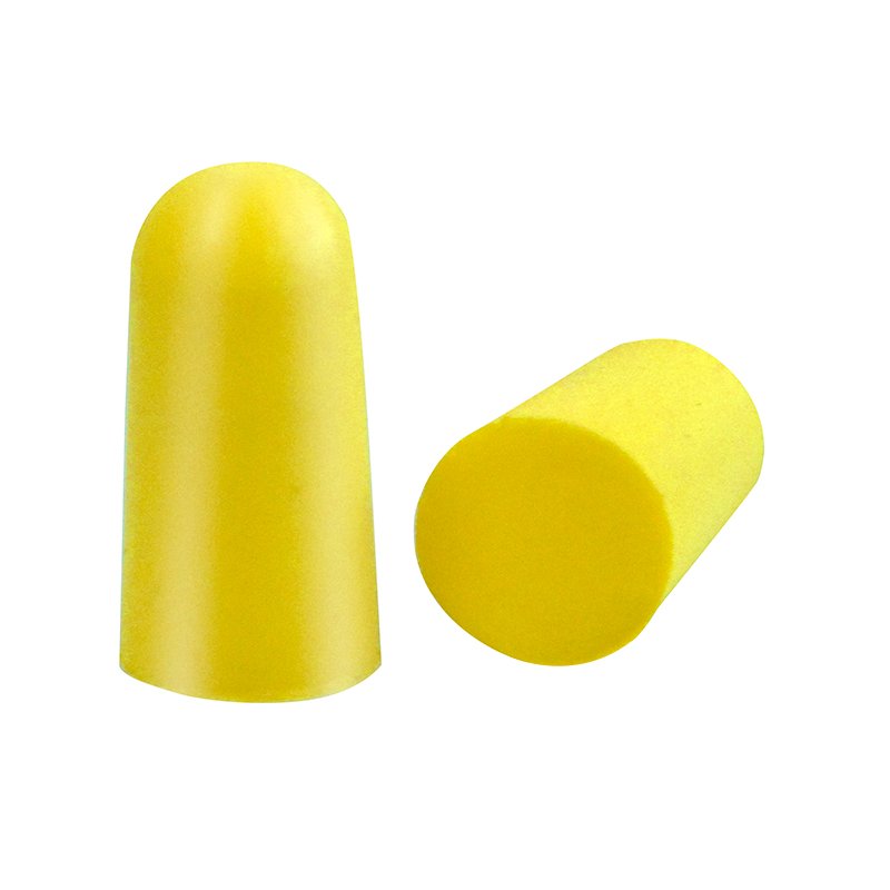 CE EN 352 29db Yellow PU Foam Hearing Protection Rating Factory Safety Earplugs Noise Reduction Earplugs Ear Plug with PU Cord