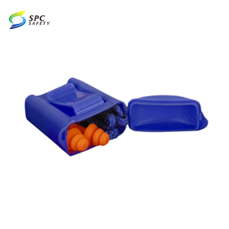 CE approval Industrial workshop construction noise cancelling hearing protection earplugs silicone safety ear plugs with case