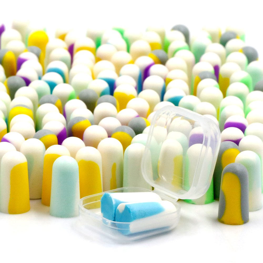 Eco Earplugs PU Foam Disposable Hearing Protection Sleeping Soft Ear Plugs Mixed Color Ear Plugs