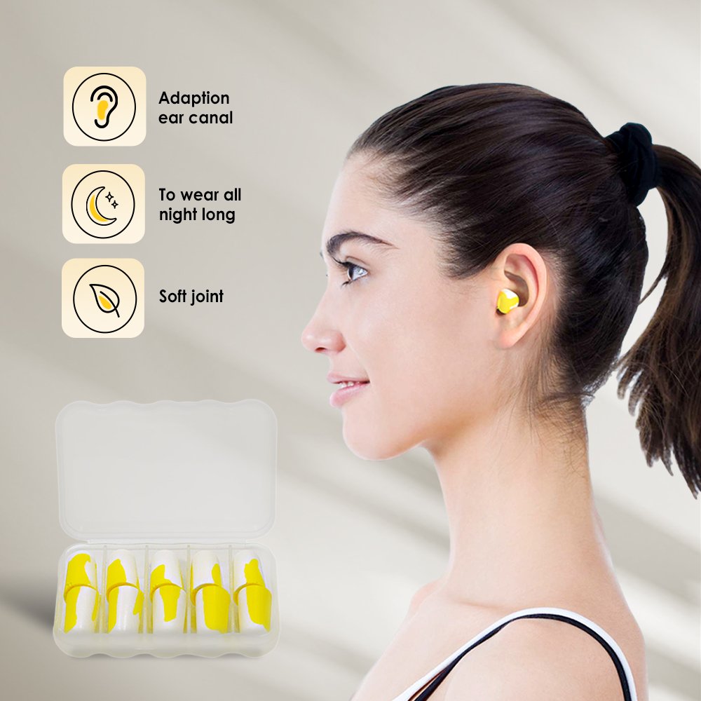 Eco Earplugs PU Foam Disposable Hearing Protection Sleeping Soft Ear Plugs Mixed Color Ear Plugs