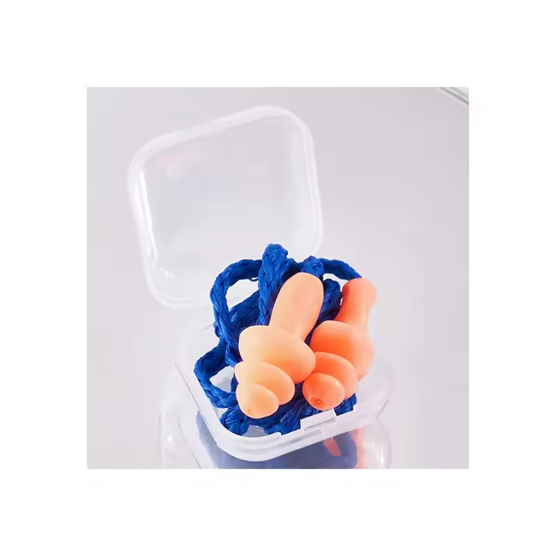2024 Soundproof Reusable Silicone Earplugs Hearing Protection Waterproof Swimming Ear Protection Ear Plugs