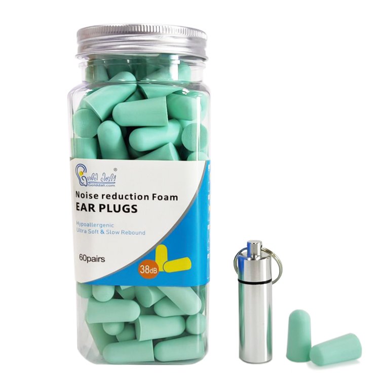 High Quality Disposable Foam Earplugs Hearing Protection 38dB Bullet Shape Polyurethane Ear Plugs