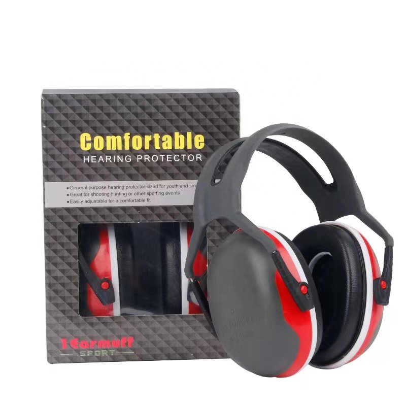 Factory direct wholesale reusable Customized logo ABS foam anti canceling shooting noise earmuffs hearing protection ear muffs