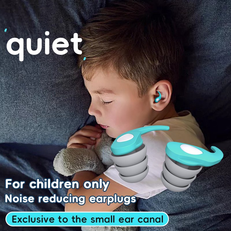 ANT5PPE Soundproof Adults Ear Protection Swimming Ear Plugs Kids Sleeping Earplugs with Three Layer Reinforced Ear Caps