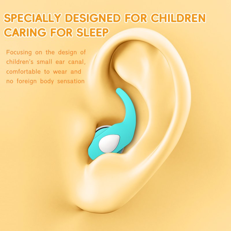ANT5PPE Soundproof Adults Ear Protection Swimming Ear Plugs Kids Sleeping Earplugs with Three Layer Reinforced Ear Caps