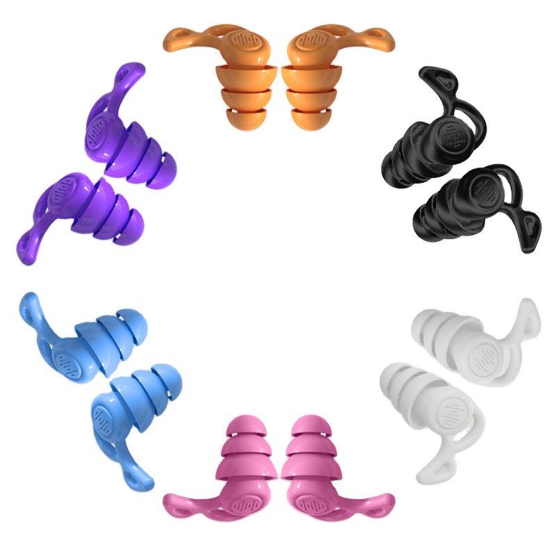 Soft fashion Design Noise Cancelling Reusable Effectively Protected Special silicone earplugs for sleeping and learning