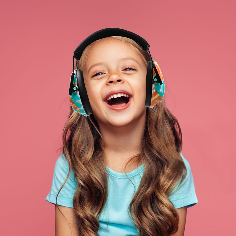 Hot Sale Children Sleep safety earmuff Adjustable Headband Safety Ear Muffs for Sports Events, Concerts, Airports