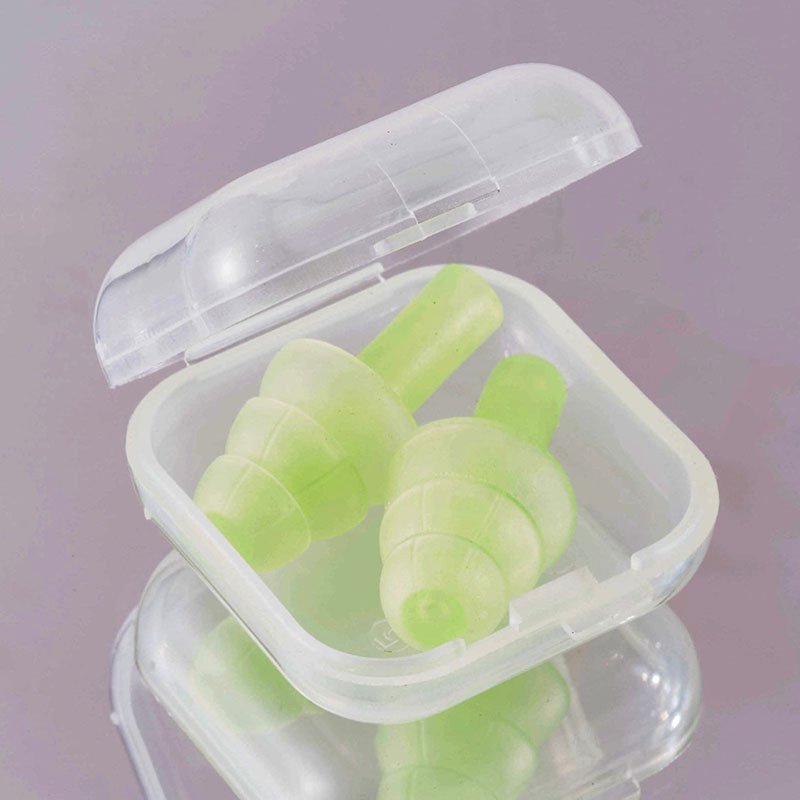 Quiet EarPlugs for Noise Reduction Super Soft Reusable Hearing Protection in Flexible Silicone Earplugs for Sleep