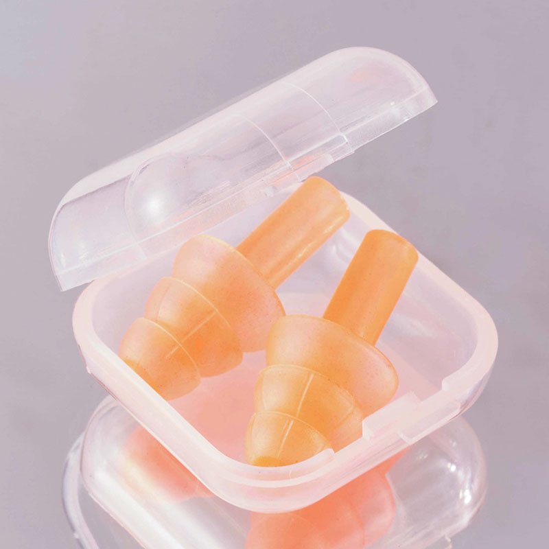 Quiet EarPlugs for Noise Reduction Super Soft Reusable Hearing Protection in Flexible Silicone Earplugs for Sleep