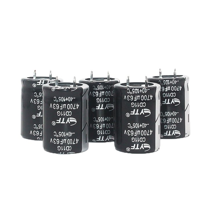 35V 50V 63V 2700uF 3300uF 4700uF Aluminium Electrolytic Capacitor Screw Terminal Polyester Electrolytic Capacitor 4700uF 63V
