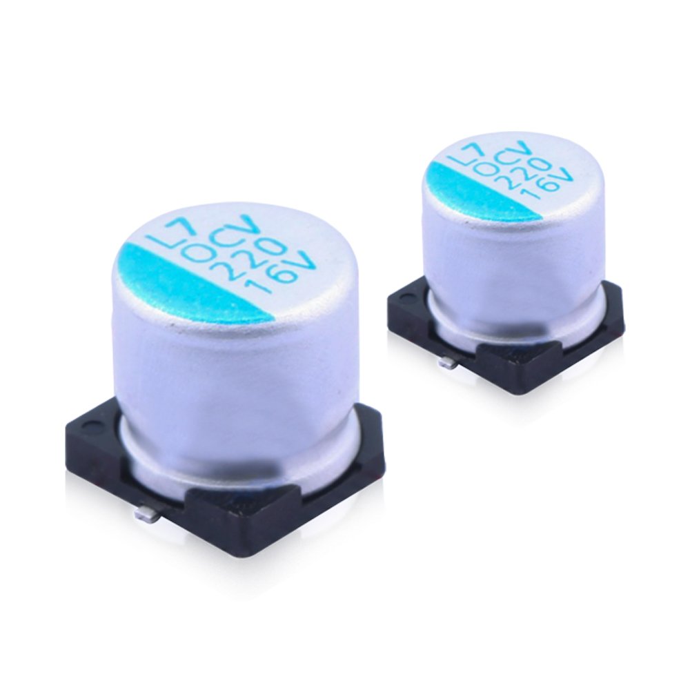 OCVZ Series OCV221M1CTR Aluminum Organic Polymer Capacitors SMD SMT 220 uF OCV221M1CTR-1010S in stock