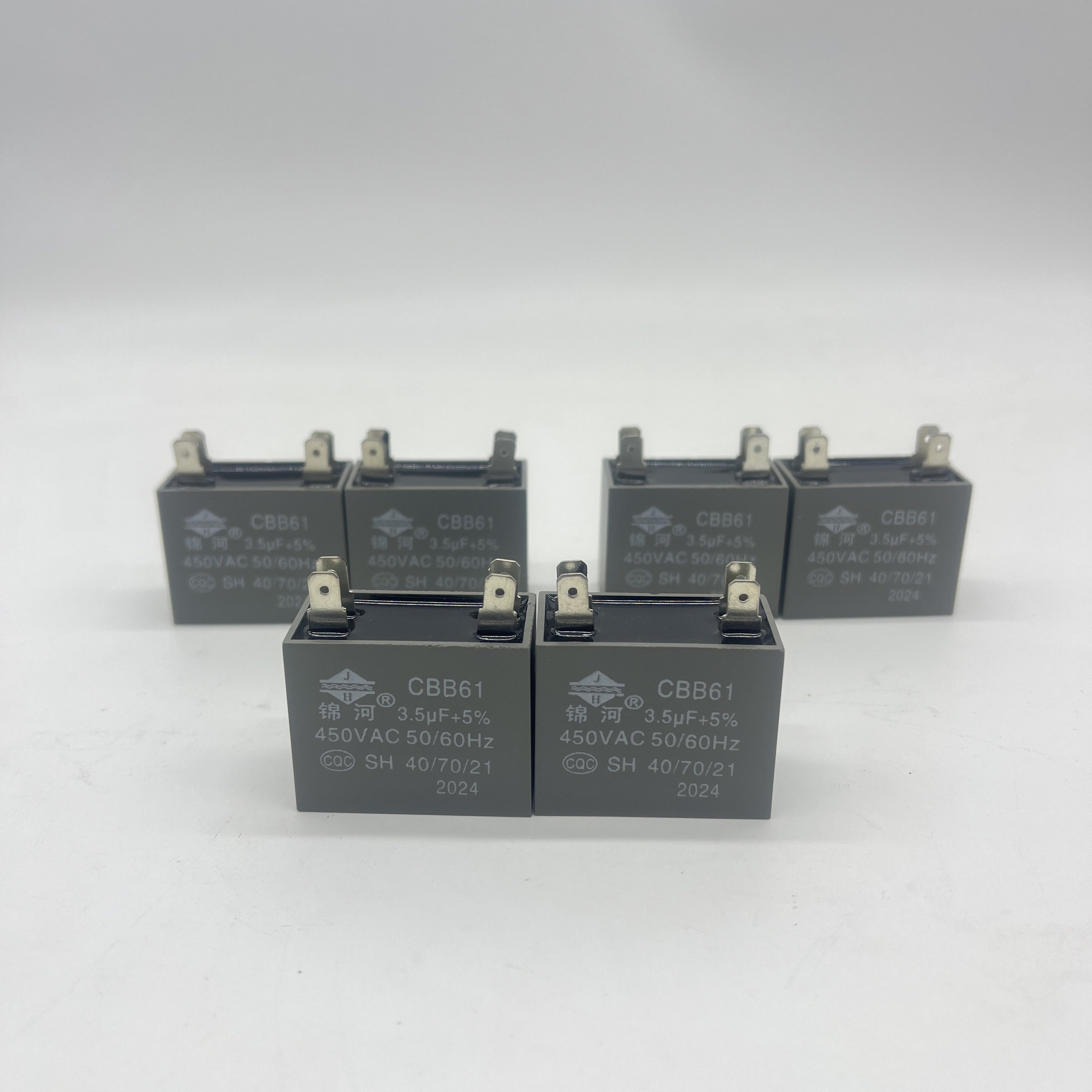 CBB61 Fan Capacitor for AC Motor 3.5UF 450VAC - High performance fan capacitor uses epoxy resin potting high quality copper wire