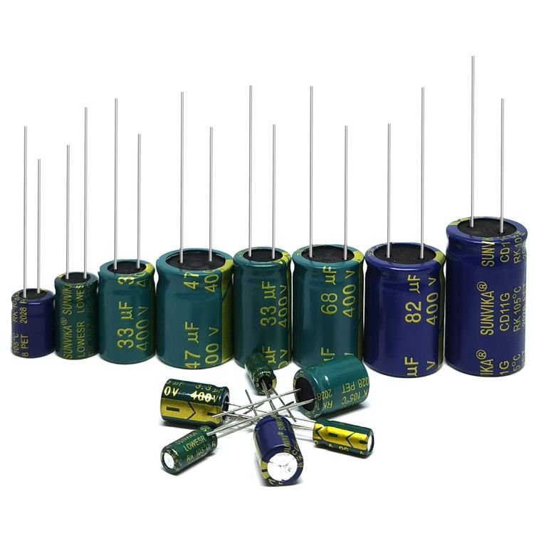 Good Quality Electrolytic Aluminum Capacitor Durable 8mm*21mm Capacitor 27uf400v