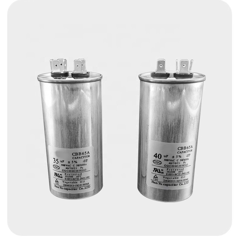 CBB65 Factory Outlet Super Ac Air Conditioner capacitor Aircon 500V 5% 20uf 25UF 30uf 35uf 40UF 45uf 50uf 60uf 70uf 80uf 100uf