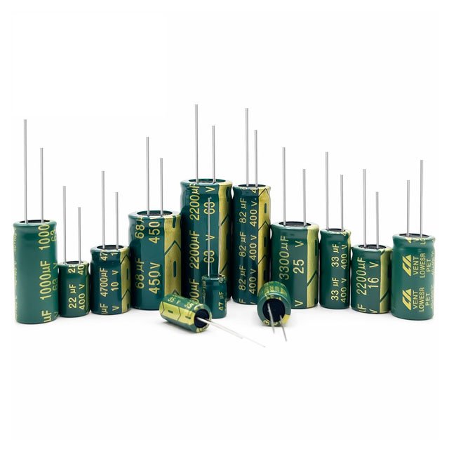 680uF 16V 82uF 50V 15uF 400V 68uF 35V D10xL18mm D13xL17mm D6.3xL20mm D5xL11mm D8xL12mm Aluminum Electrolytic Capacitors Leaded