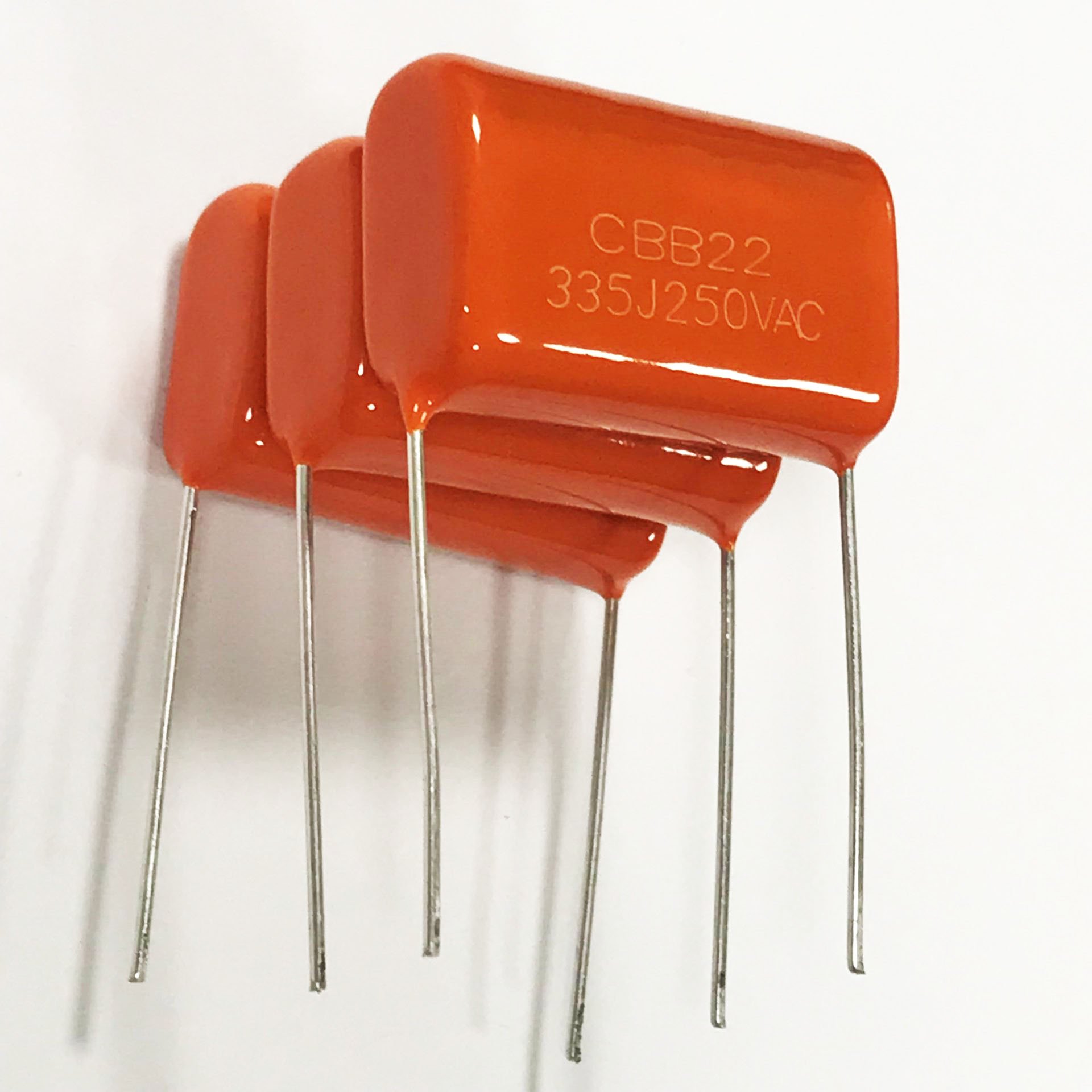 good capacitor cbb22 metallized polypropylene film capacitors 105/225/335J cbb capacitor