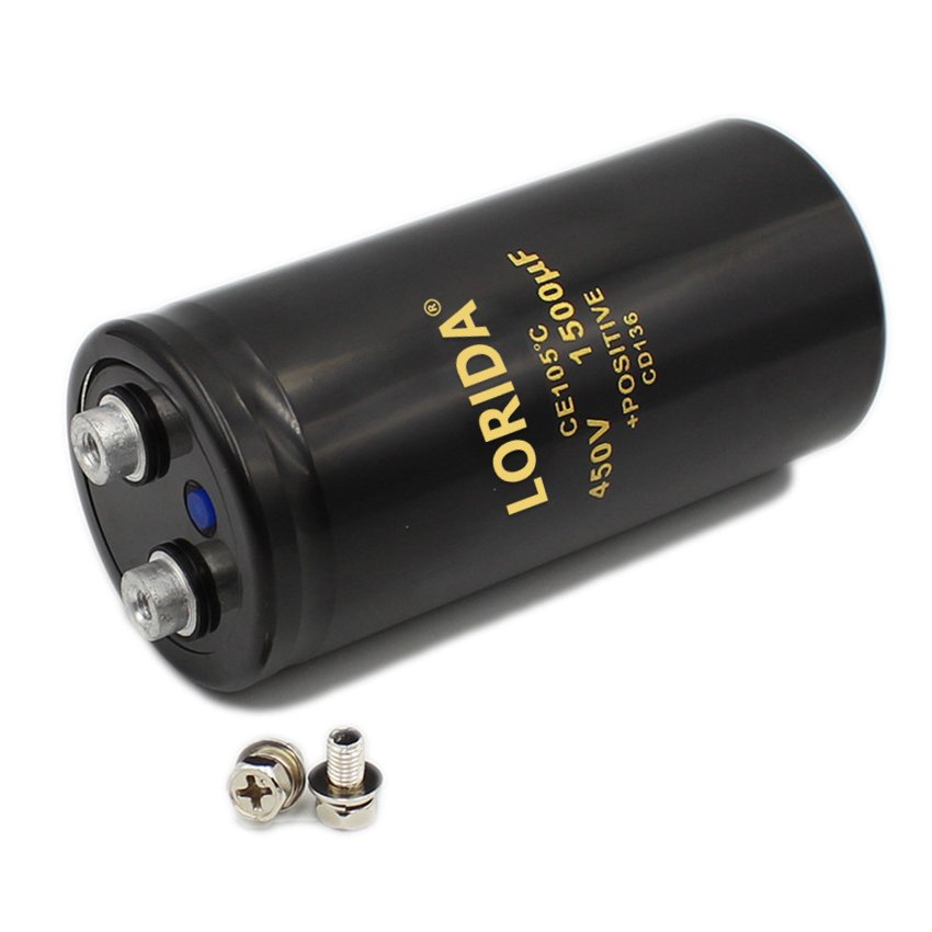 LORIDA factory price 1500UF 450V 50*105 samwha aluminum double resistance capacitance electrolytic capacitors