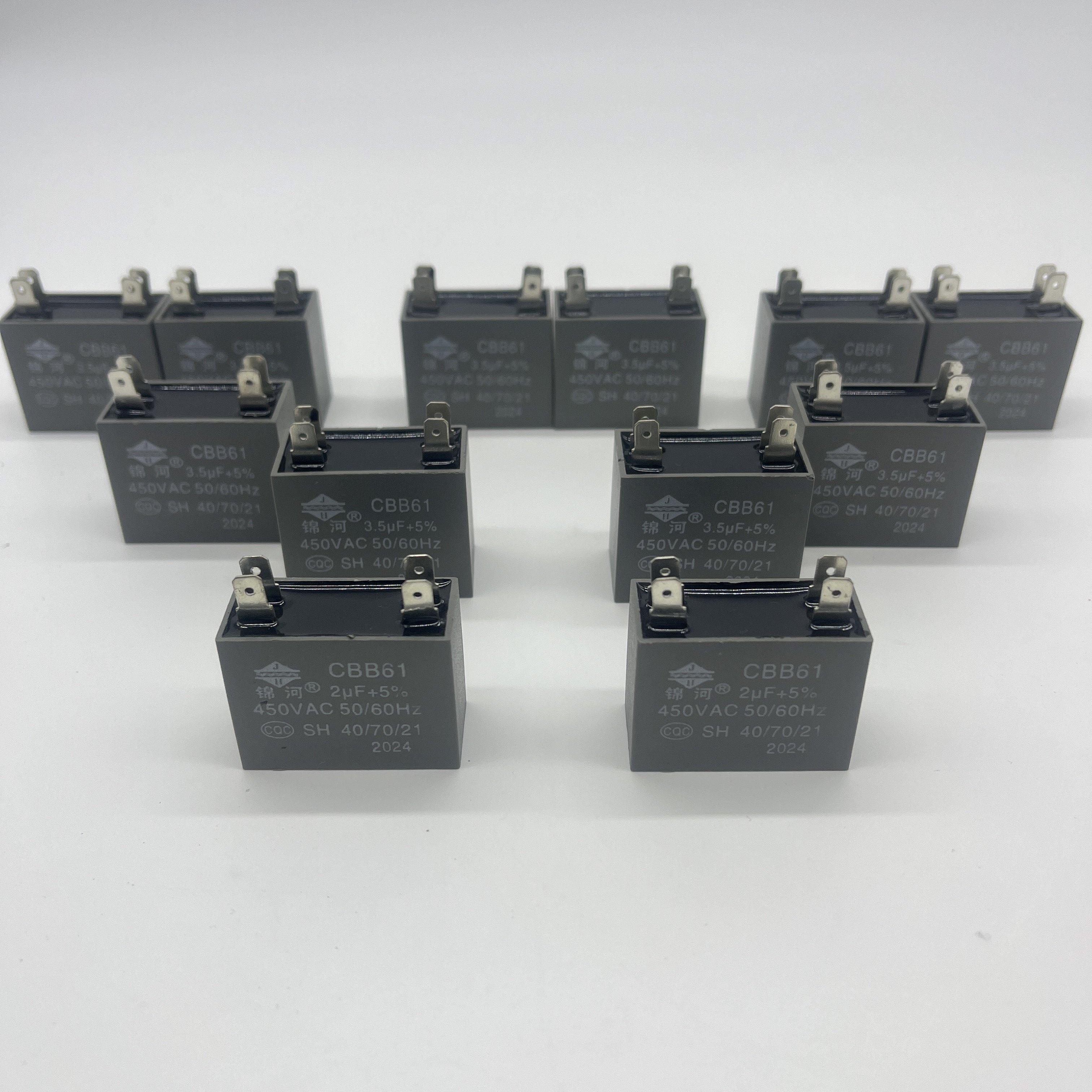 CBB61 Fans Capacitor 25UF 450V for AC Motor 133UF 500VAC-High Performance Fan Capacitors