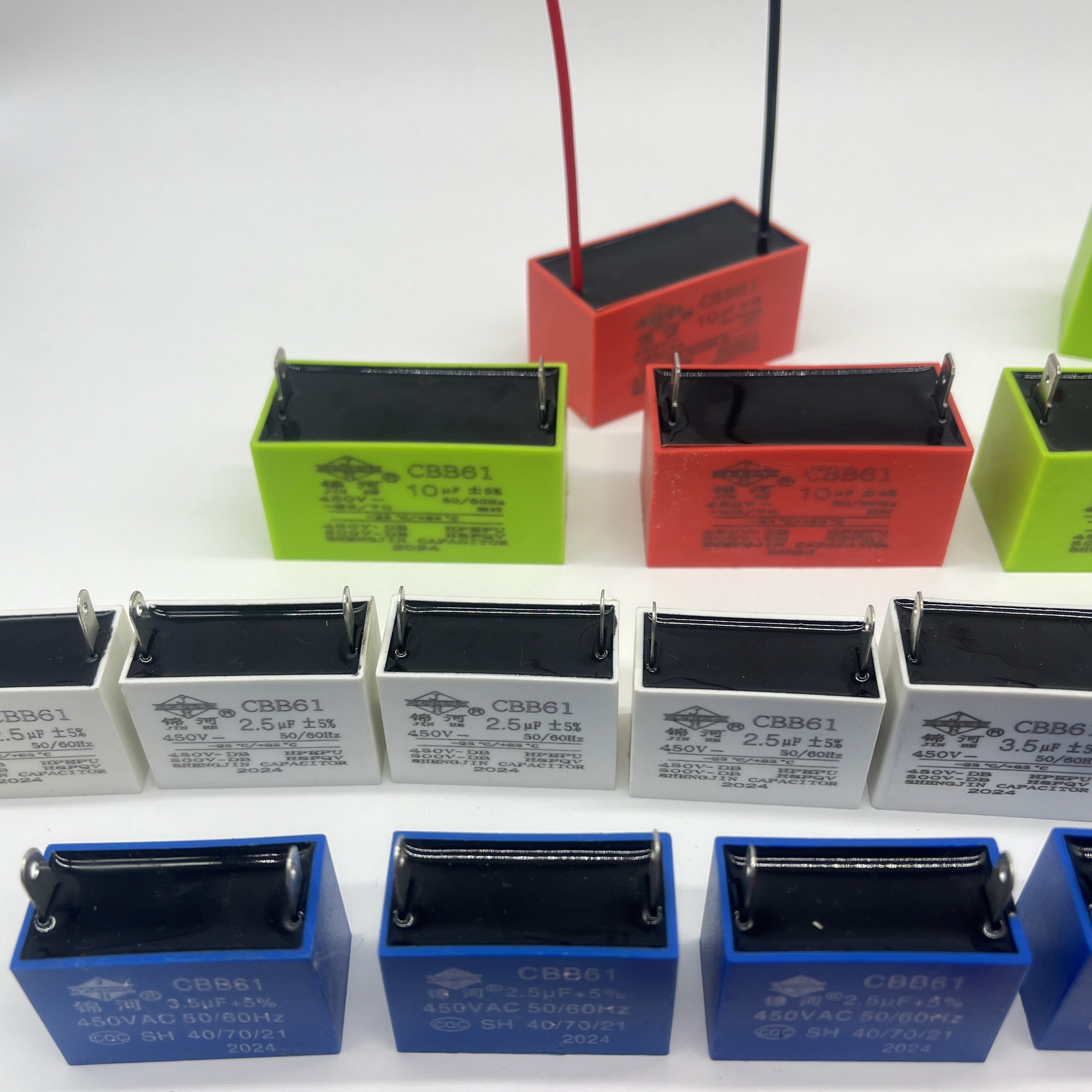 CBB61 Fans Capacitor 25UF 450V for AC Motor 133UF 500VAC-High Performance Fan Capacitors