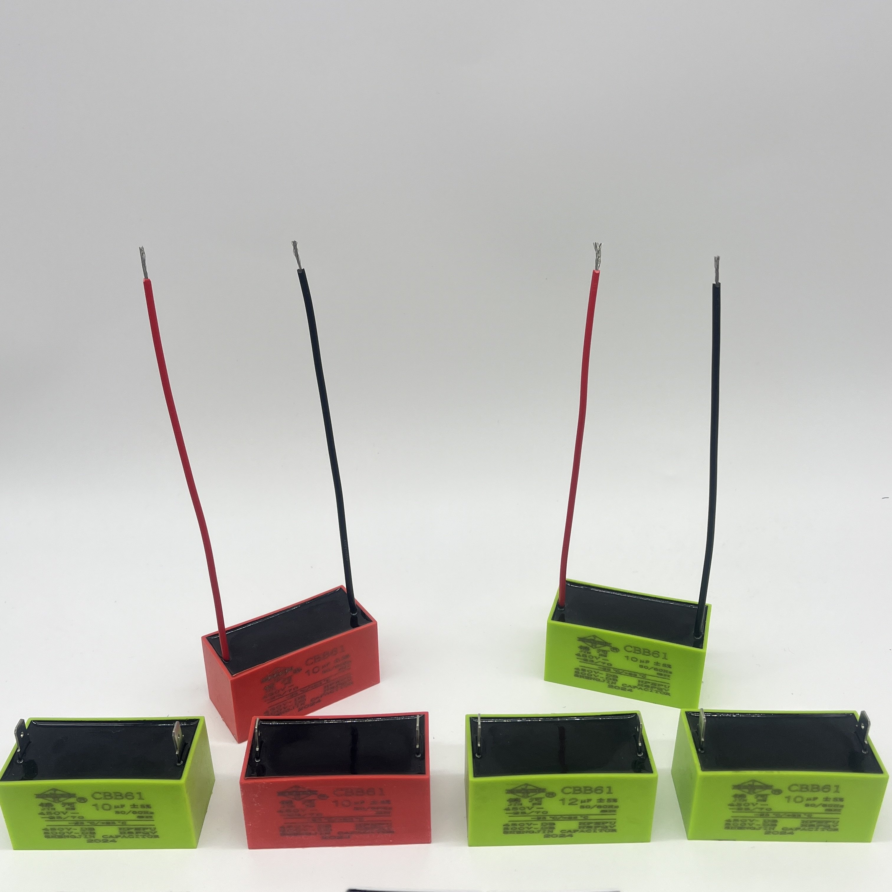 CBB61 Fans Capacitor 25UF 450V for AC Motor 133UF 500VAC-High Performance Fan Capacitors