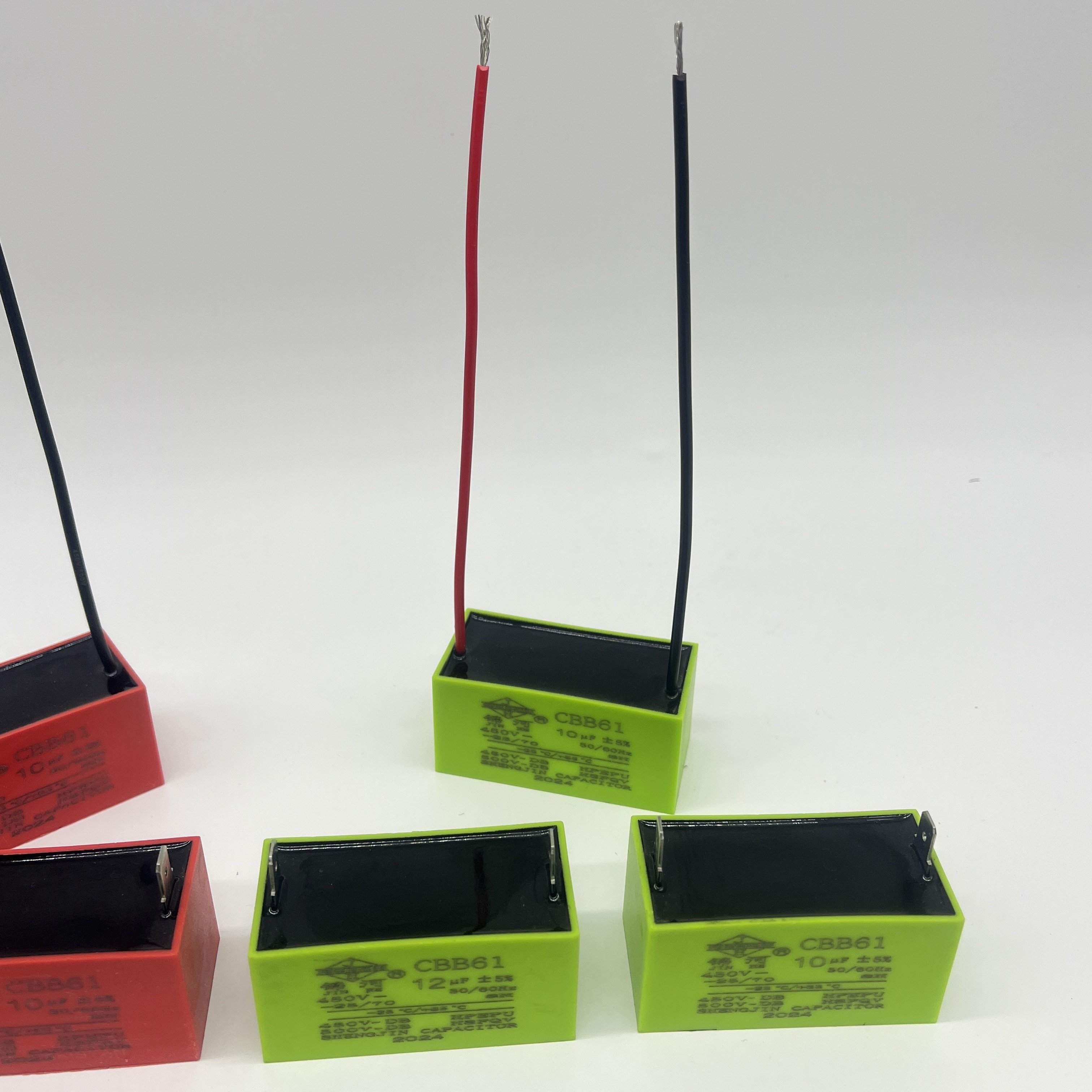 CBB61 Fans Capacitor 25UF 450V for AC Motor 133UF 500VAC-High Performance Fan Capacitors